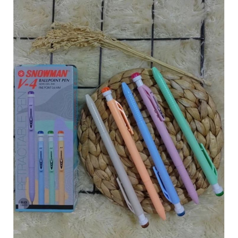 

PULPEN SNOWMAN V4 HITAM PER 3PCS