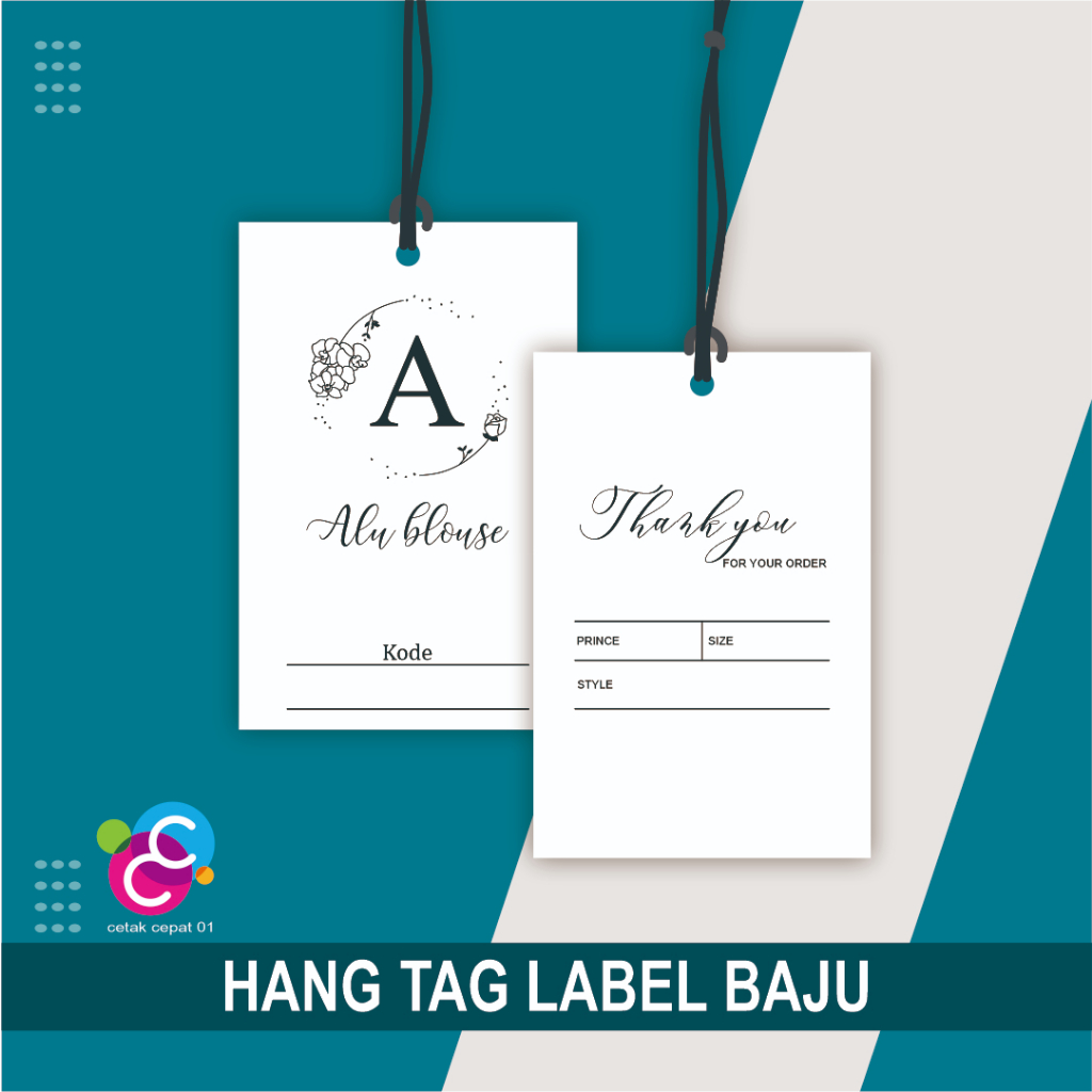 

CUSTOM HANG TAG BAJU | LABEL HANG TAG| HANGTAG CUSTOM DESAIN