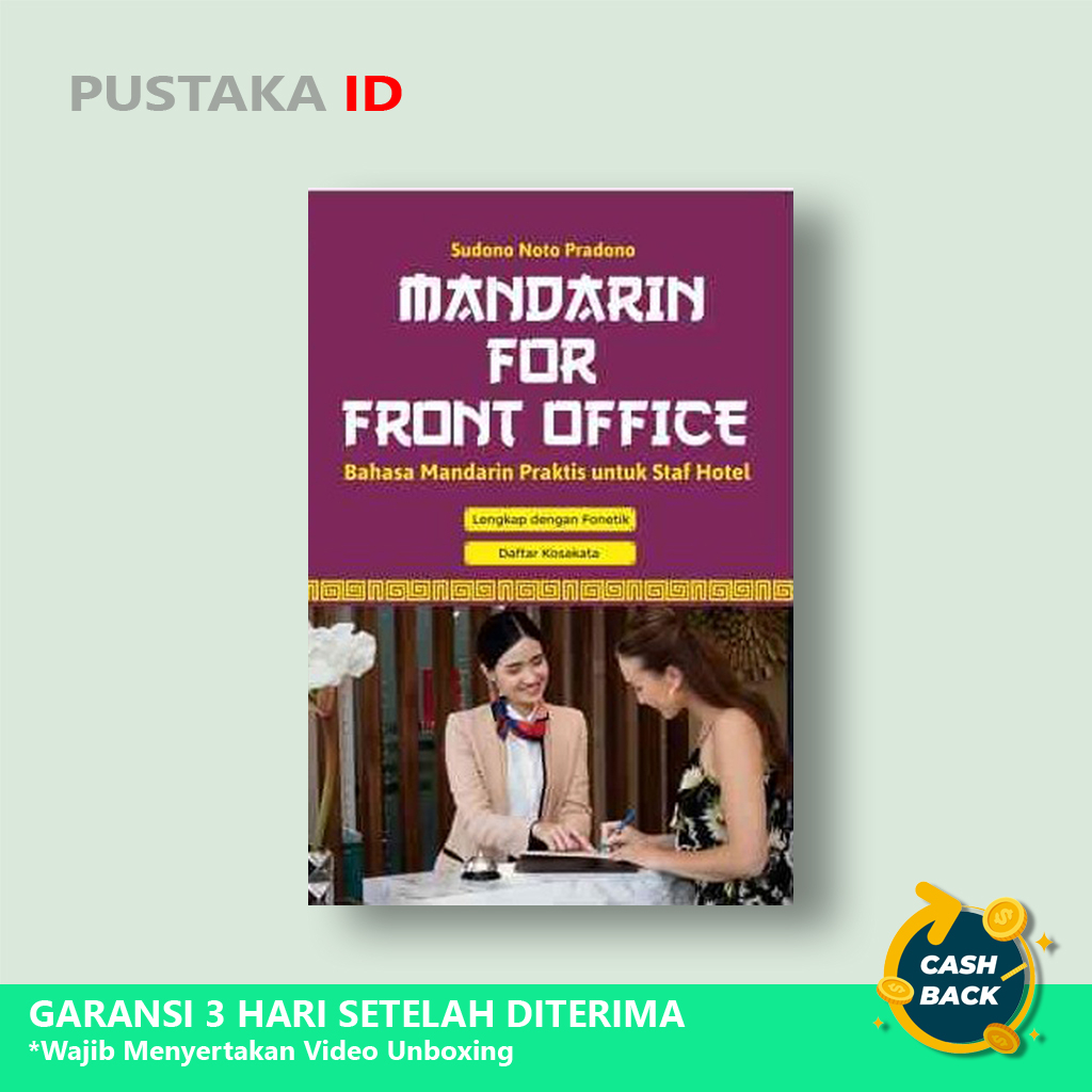 Buku Mandarin For Front Office - Bahasa Mandarin Praktis untuk Staff Hotel - Original