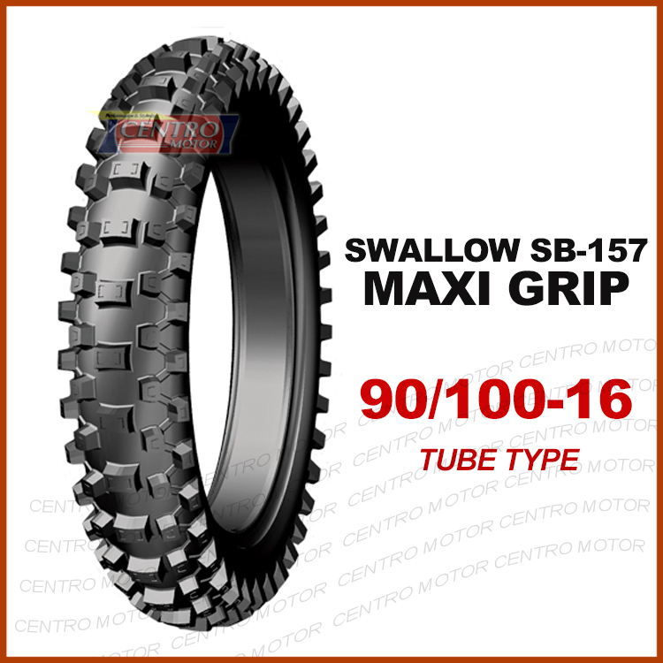 Ban Belakang KLX150 Ring 16. Swallow Maxi Grip 90/100-16 Tube Type