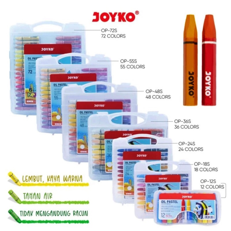 

Joyko 24 Oil Pastel OP-24S Krayon Minyak Crayon