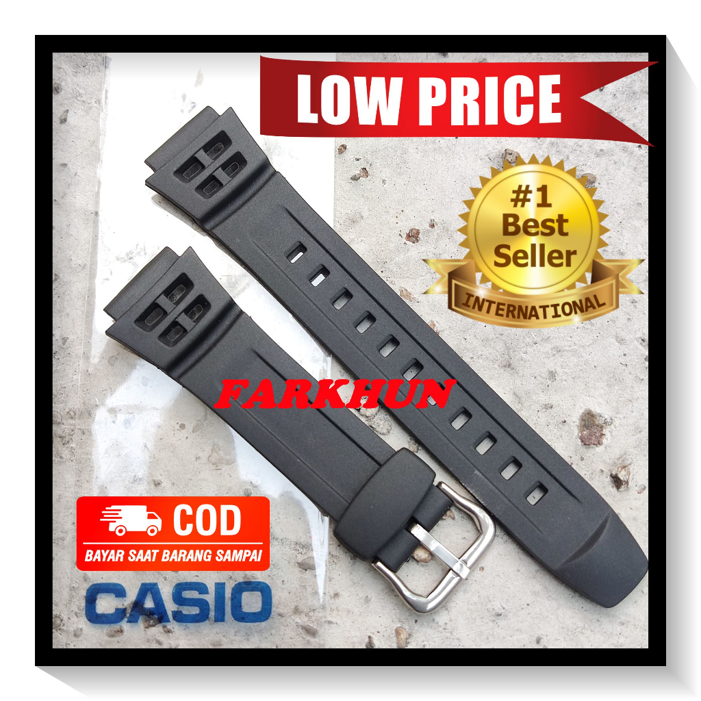 PREMIUM STRAP RUBBER CASIO AQ S800 S800W BLACK BAND TALI JAM TANGAN KALEP WATCH KARET AQ-S800 AQ-S80