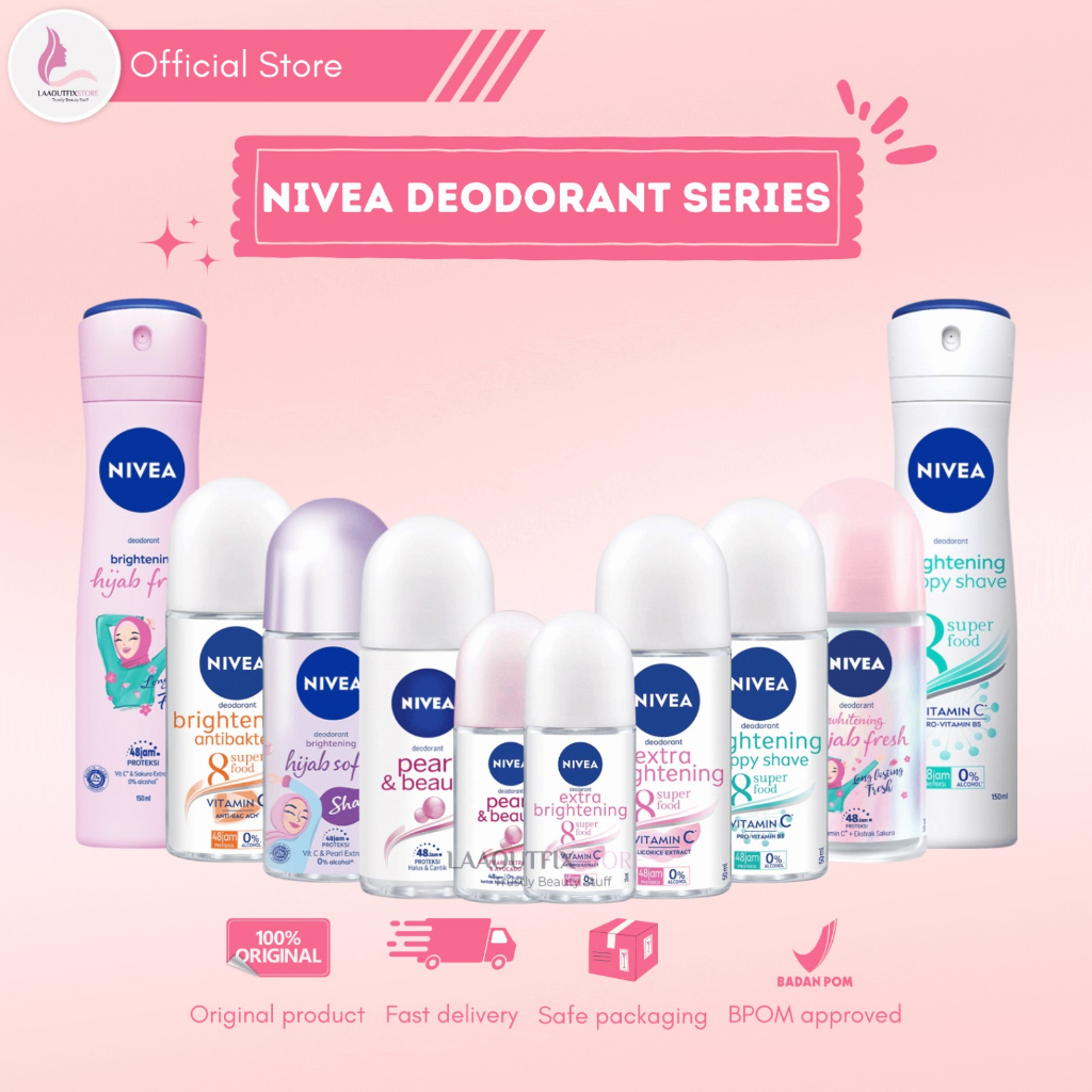 NIVEA DEODORANT ROLL ON & SPRAY SERIES