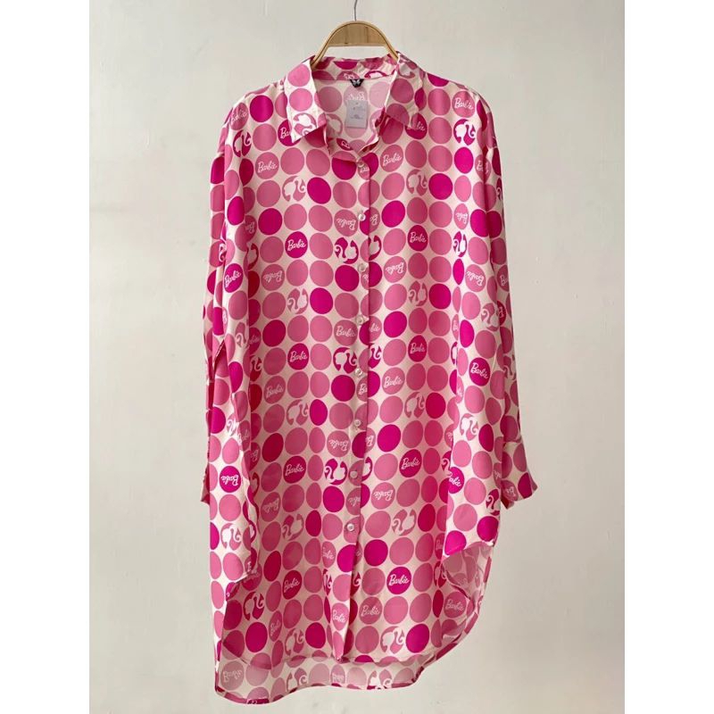 kemeja Barbie XL XXL LD120 110 atasan oversize blouse wanita outfit wanita