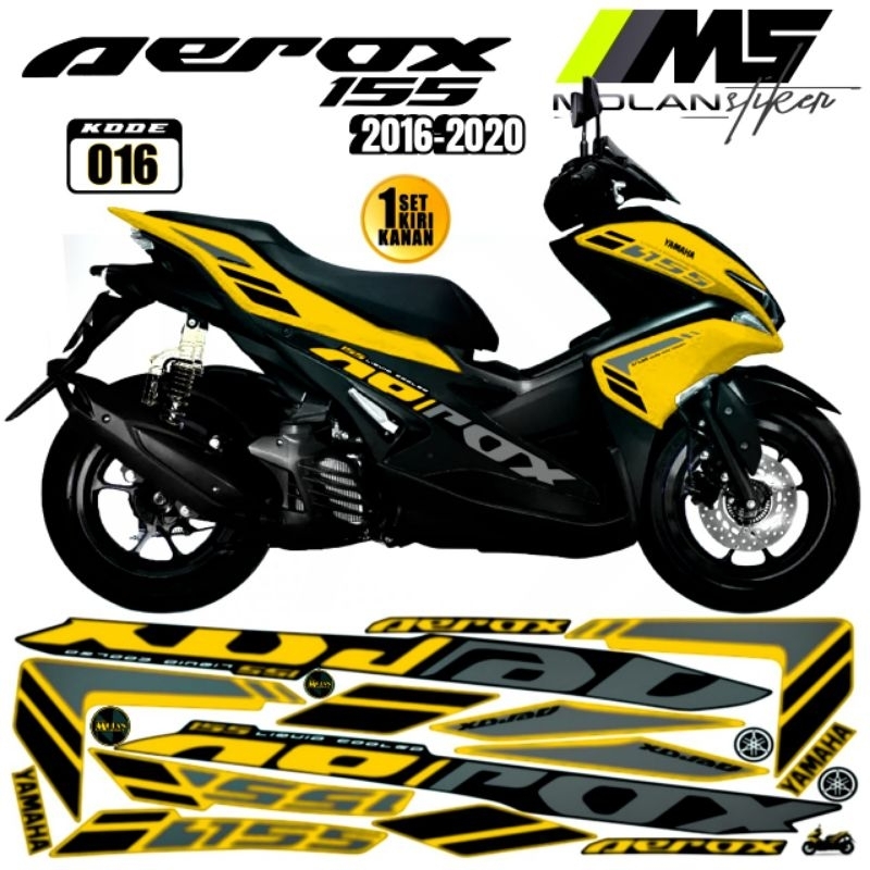 Decal Sticker Striping Variasi Aerox Old Aerox 155 Old 2016-2019 Aerox 155 Lama Yamaha Aerox 155 Vva
