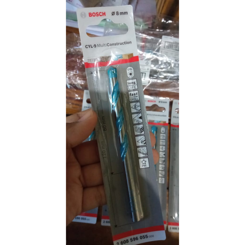 BOSCH Mata Bor Multi Construction 8 mm CYL-9 - Mata Bor Beton 8mm