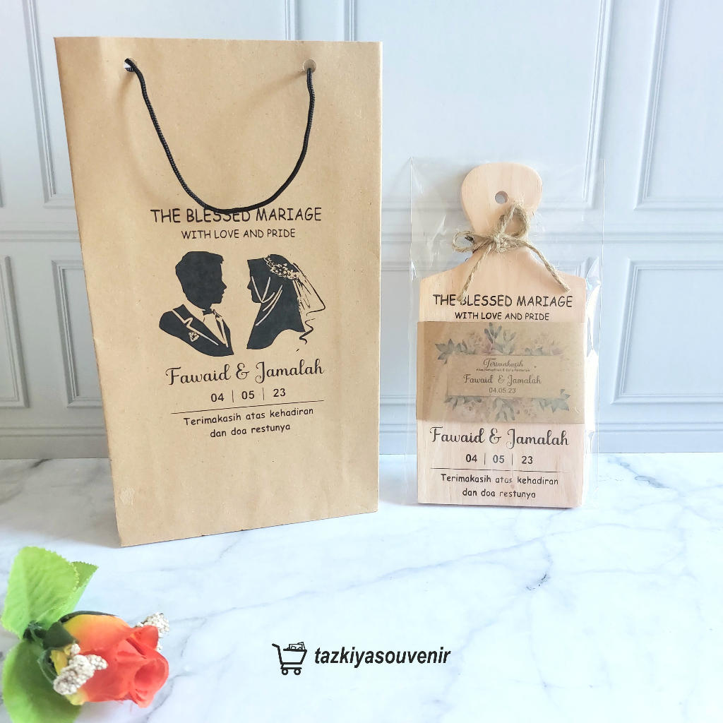 Souvenir Talenan Kayu Kemas Rustic