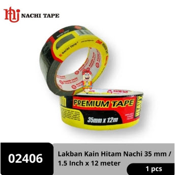 

Lakban Kain Hitam Nachi Cloth Tape 35 mm / 1.5 Inch x 12 meter