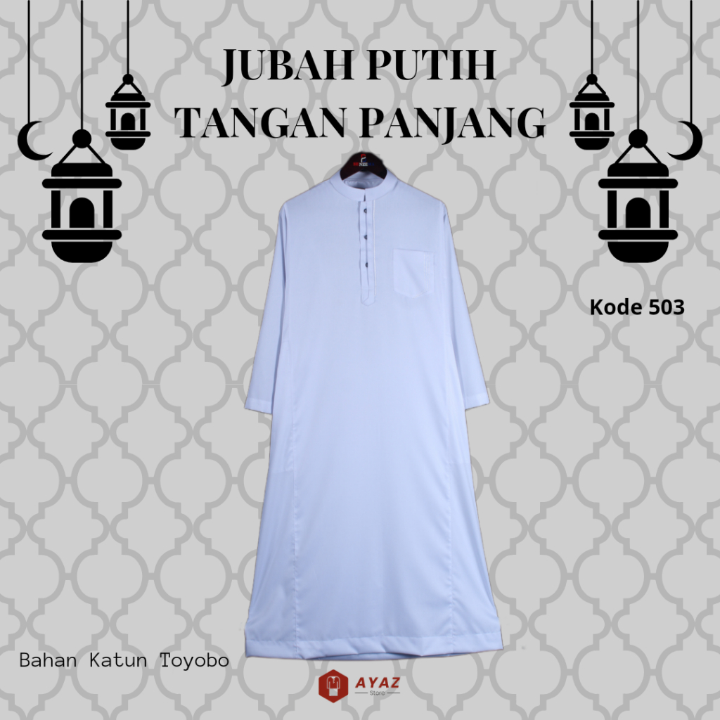 503 Jubah Gamis Pria Putih Benzema / Gamis Muslim Pria / Jubah Thobe / Gamis Arab Putih Polos / Juba