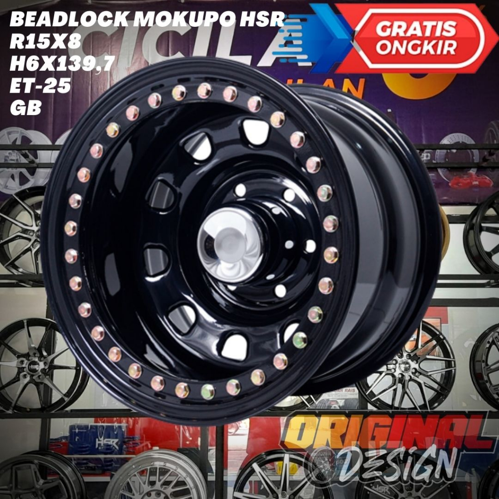 Velg Mobil Ring 15 BEADLOCK MOKUPO HSR R15 HARDTOP , LC , TERRANO , BLAZER