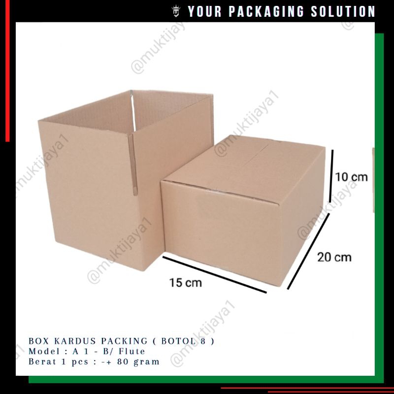 

BOX Botol 8 • 20x15x10cm • Kotak/ Kardus Packing Minyak Goreng 2 Litter ll Sembako BK