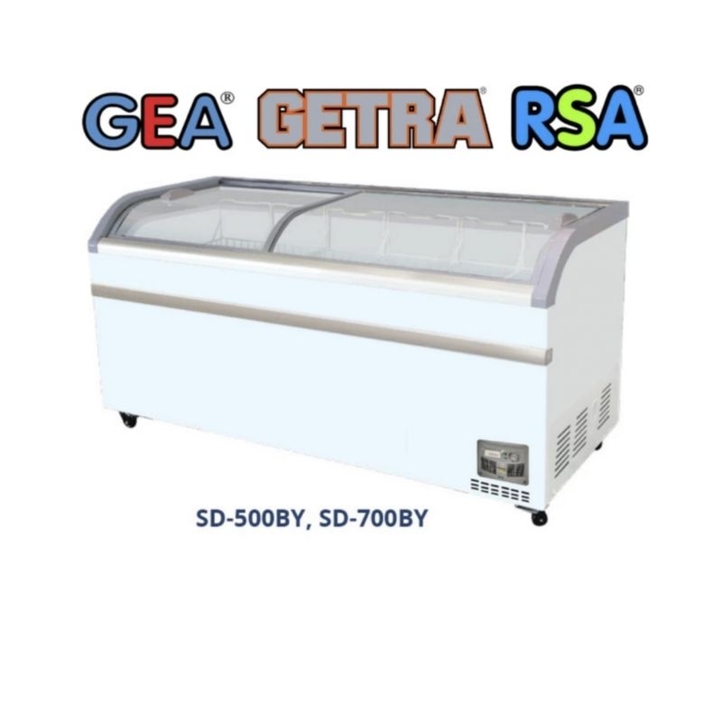 GEA Freezer Sleding Curve Glass SD-700BY kaps 700 Liter