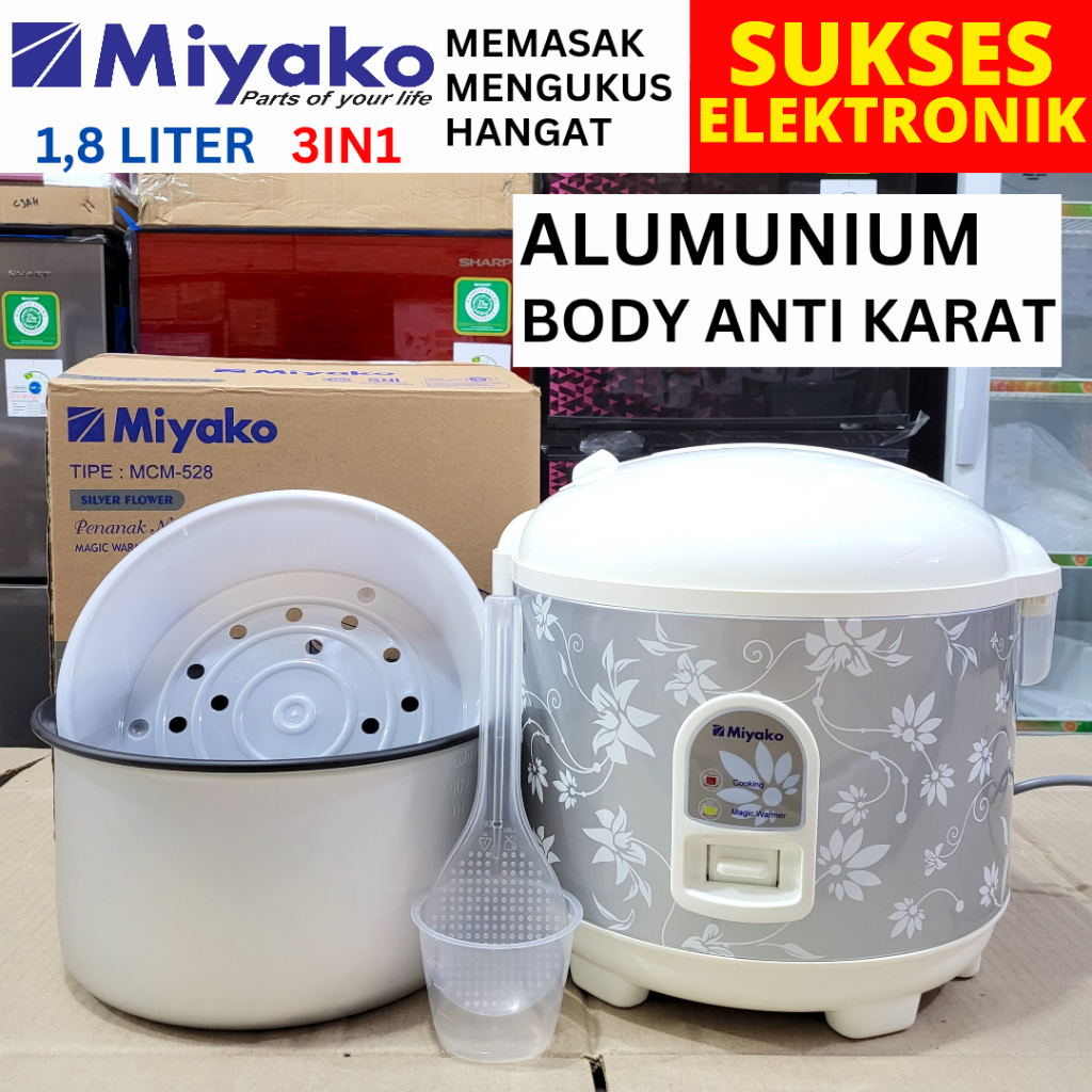 RICE COOKER MIYAKO 1,8 LITER / MAGICOM MEJICOM MIYAKO MCM-528 2 L