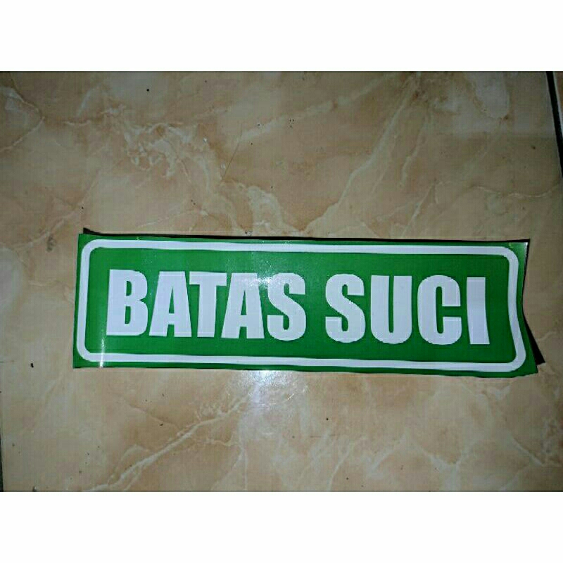 akrilik batas suci / stiker vinyl