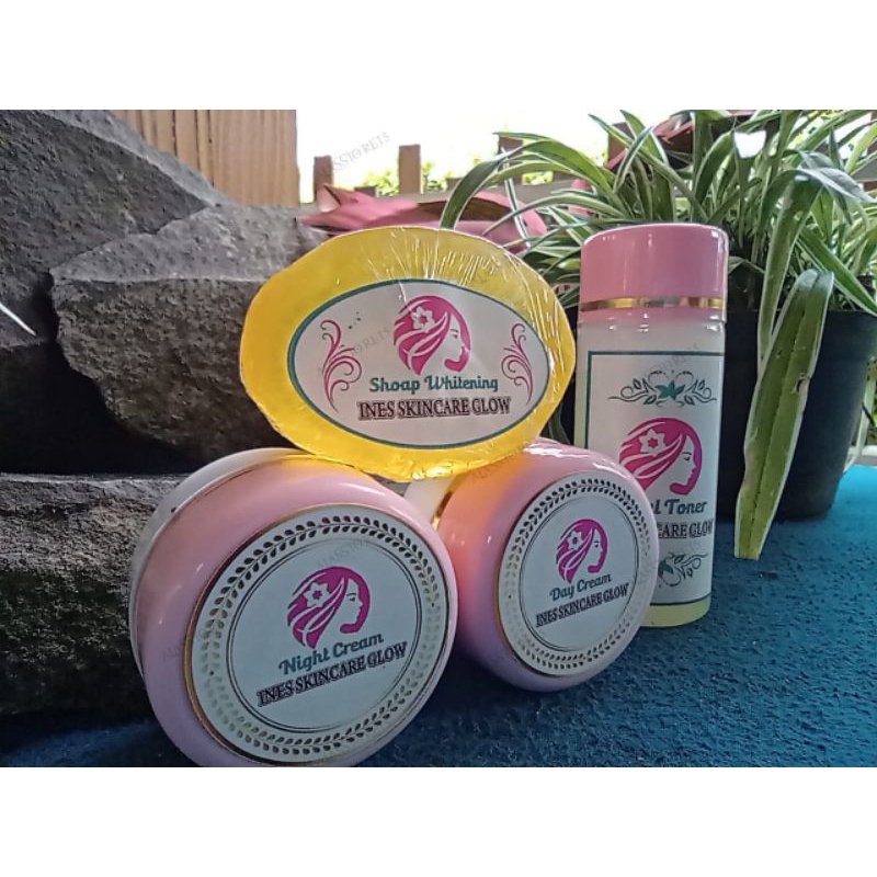INES SKINCARE GLOW 1 PAKET ISI 4 PCS/Ines Skincare Paket Hemat