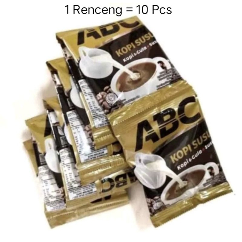 

ABC Kopi Susu 1 Renceng Isi 10 Pcs