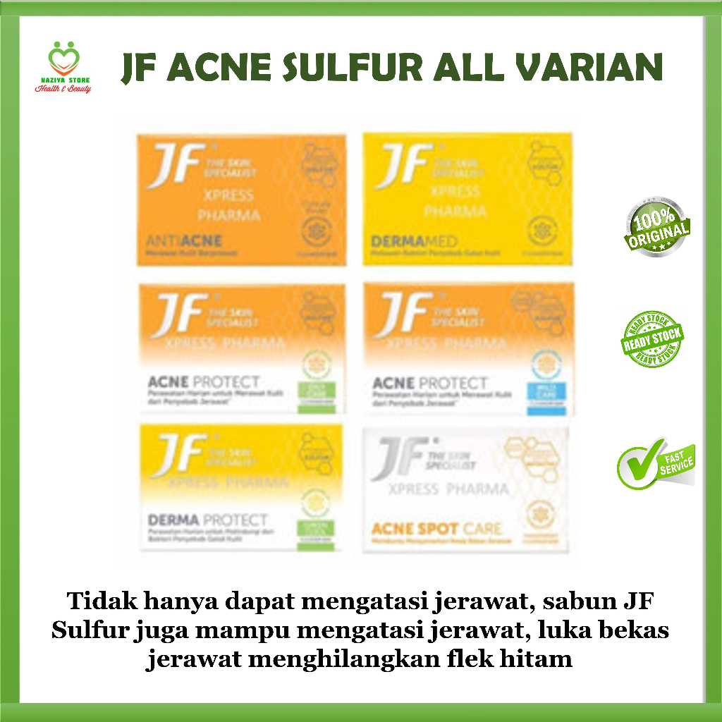 JF SULFUR Sabun Jf Sulfur Acne Protect - Acne Spot Care - Anti Acne - Derma Protect - Dermamed