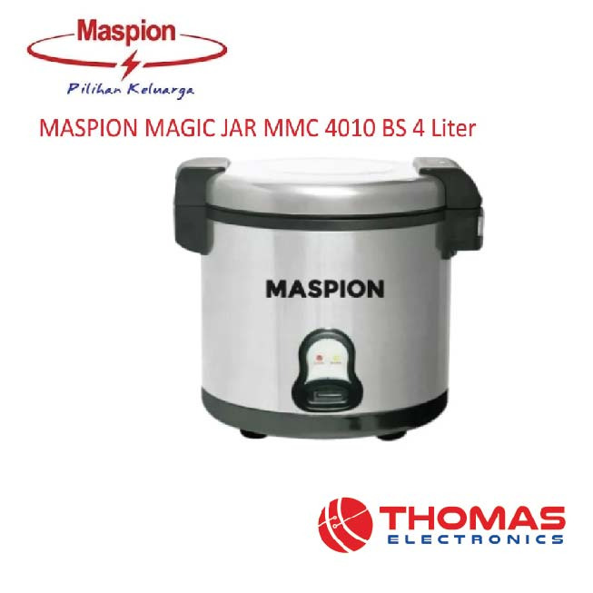 Rice Cooker Magic Jar MASPION MMC 4010 BS kapasitas 4 Liter Garansi Resmi