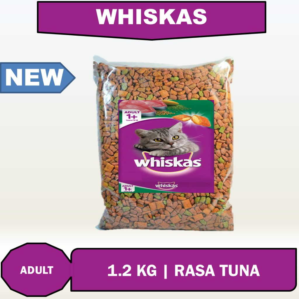 Whiskas Adult Rasa Tuna 1,2 Kg whiskas tuna adult whiskas tuna