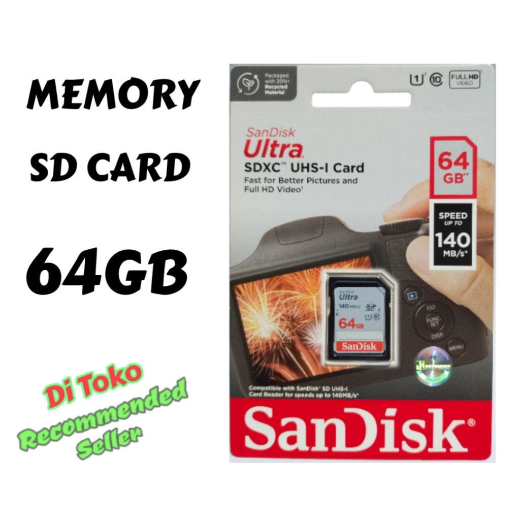 Memory SD Card Sandisk HIGH SPEED 16gb 32gb 64gb For Kamera Nikon Coolpix S2500 S2600 S2700 S2800 S3