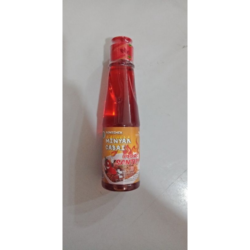 

Kondimen Minyak cabai pedas santuy 135ml