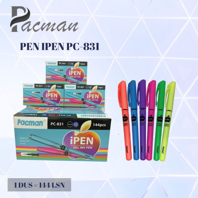 

PEN IPEN APEL 831 PACMAN / PEN GEL LUCU / PEN GEL MURAH
