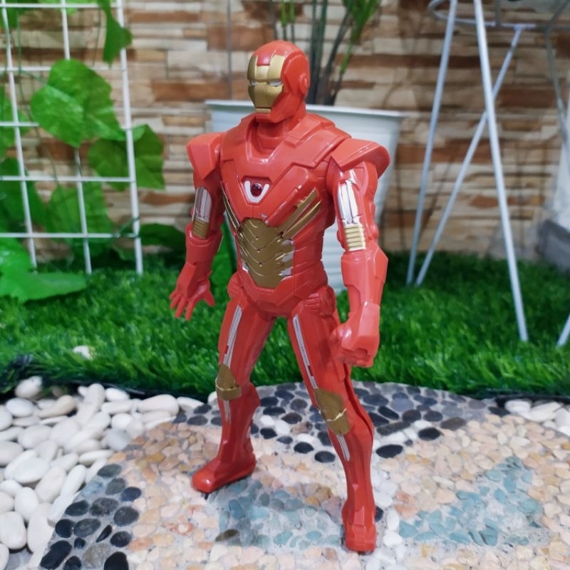 mainan action figure avengers iroman besar anak - miniatur avengers iron man