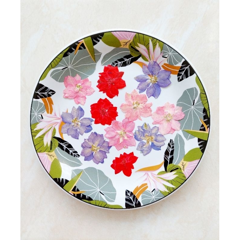 Pressed Lakspur Flower - Oshibana - Dried Flower - Bunga Kering