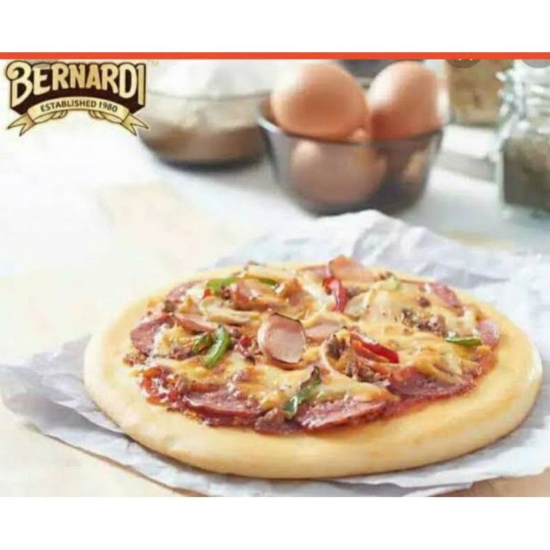 

FROZEN FOOD BERNARDI RIOUS PIZZA SMOKED BEEF 180GR - DISASS JOGJA