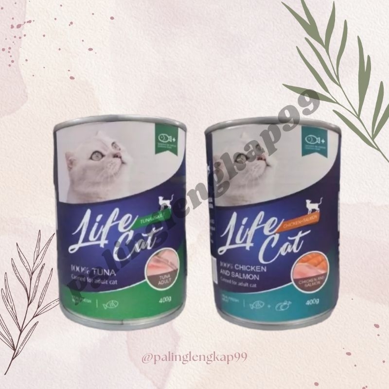 LIFE CAT ADULT 400GRAM KALENG - MAKANAN KUCING LIFE CAT ADULT 400GRAM
