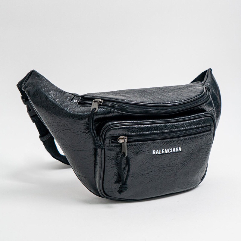 TAS PINGGANG BRANDED PRIA ORIGINAL - Balenciaga Explorer Belt Bag Lambskin Leather