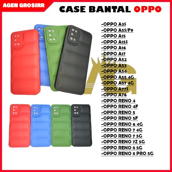 AG - CASE BANTAL OPPO A5S-A7-A12-A11K-F9-A15-A15S-A16-A17-A52-A53-A54 4G-A55 4G-A57 4G-A77S-A76-A36-