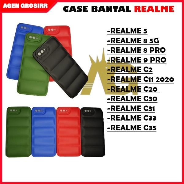 AG - CASE BANTAL REALME C2-A1K-C11-C11 2021-C20-C30-C30S-C33-C35-REAL 5-5i-5S-REAL 8 5G- REAL 8 PRO-
