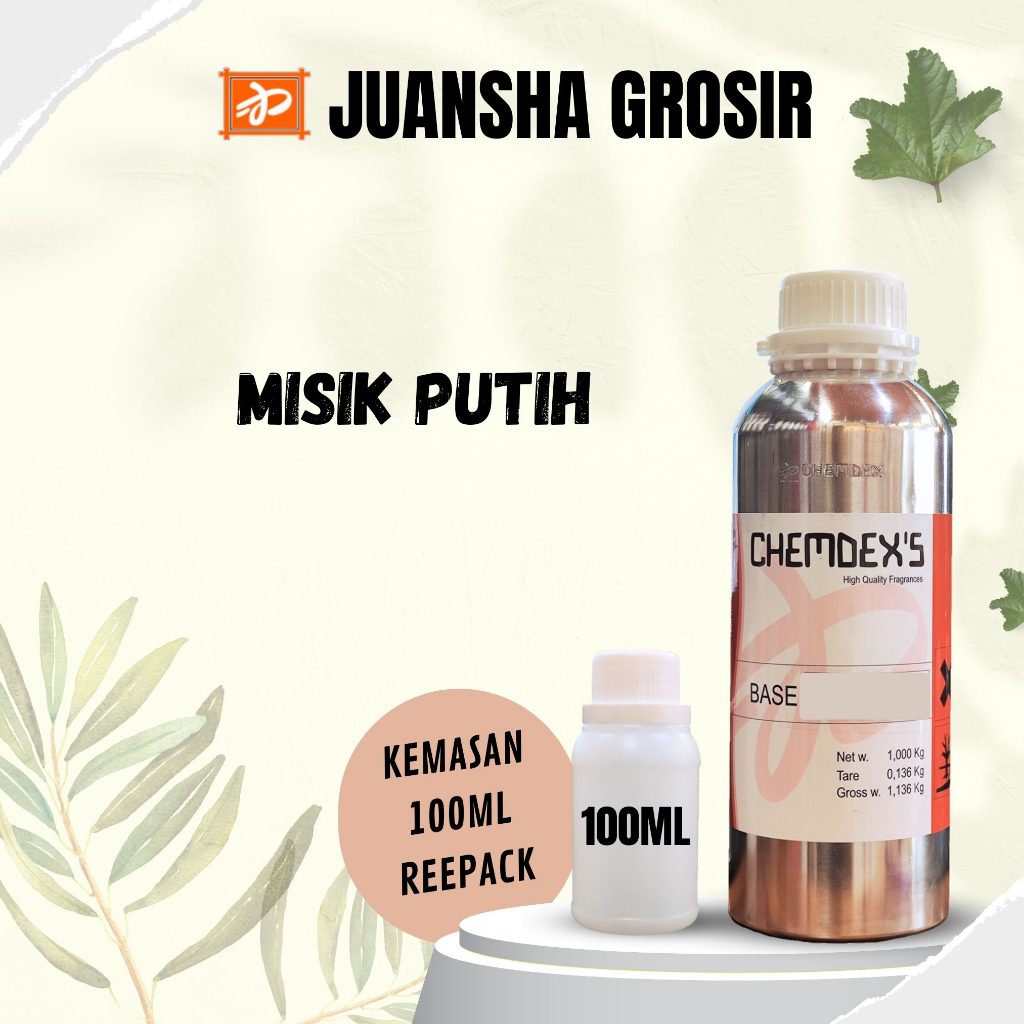 BIBIT PARFUM MURNI || MISIK PUTIH || CHEMDEX || PARFUM ARAB||REPACK