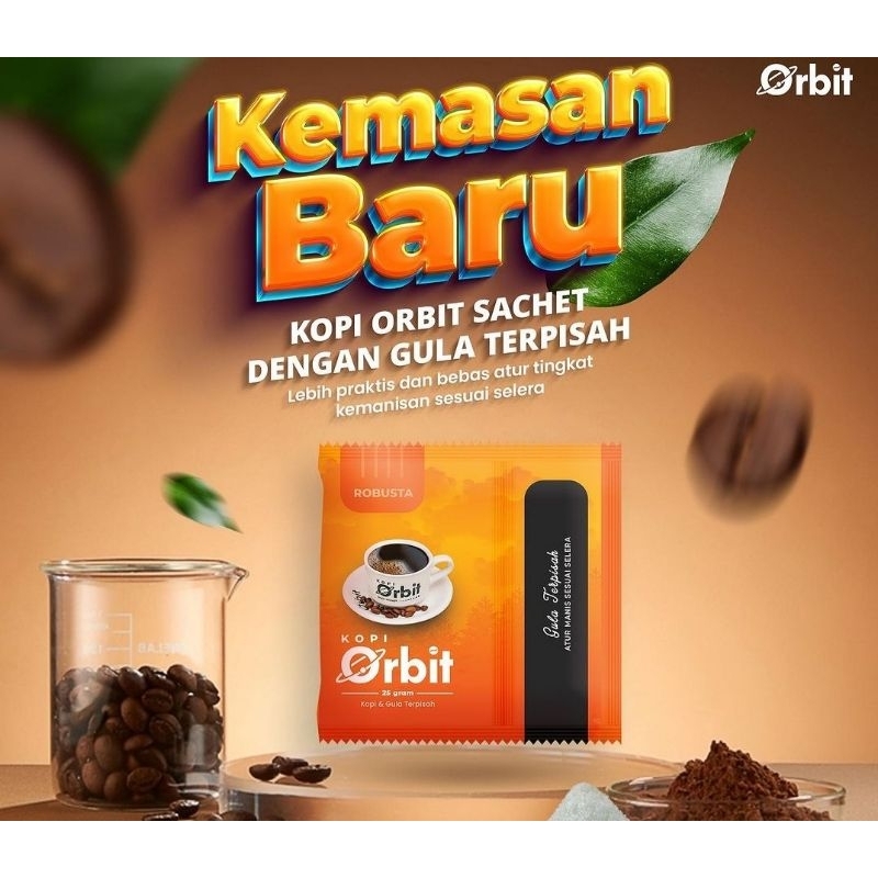 

Kopi Orbit Sachet, 1 renceng isi 10 Sachet.