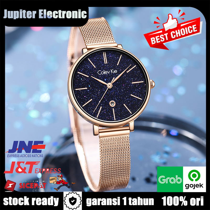 Colev Kie 8007 Jam tangan kuarsa ultra tipis Jam tangan wanita