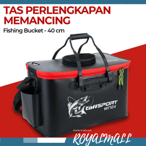 Tas Perlengkapan Memancing Fishing Bucket 40 CM / Tas Wadah Box Tempat Ember Lipat Simpan Penyimpana