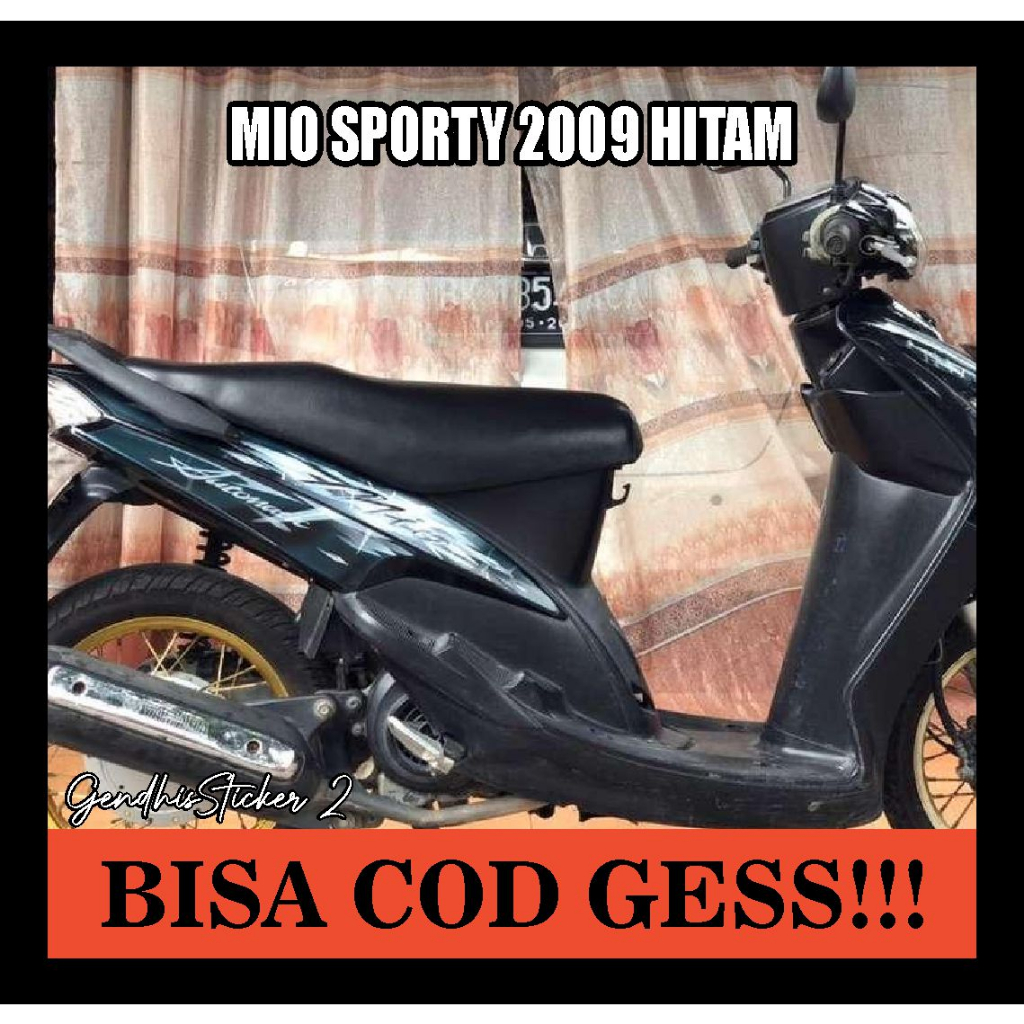 striping yamaha mio sporty 2009 hitam