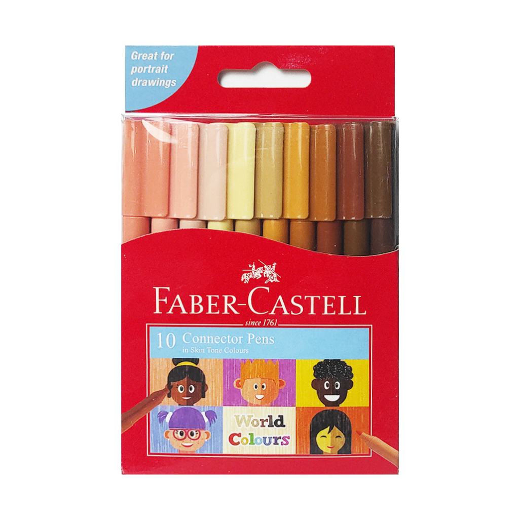 

Konektor Pen Faber Castell / Spidol Warna Faber Castell 10 Warna / Connector Pen Skin Tone Set 10