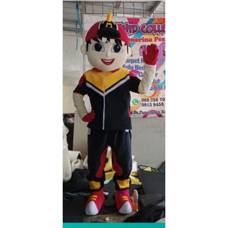 Kostum boboiboy kuning Kostum badut murah dewasa