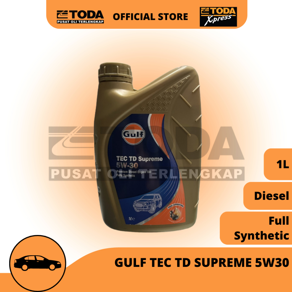 Gulf Tec TD Supreme 5W30 API CJ-4/SN 1l Oli Mesin Diesel Original