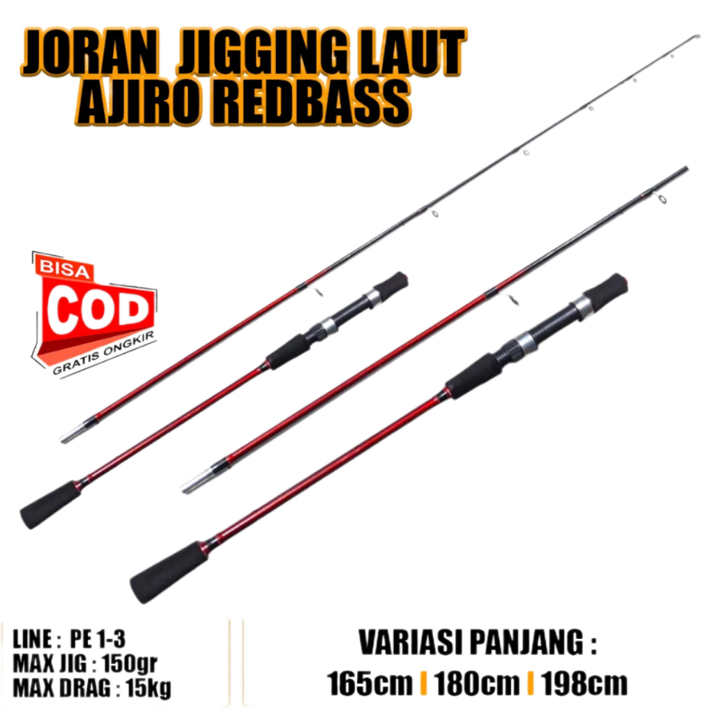 JORAN PANCING JIGGING LAUT AJIRO REDBASS