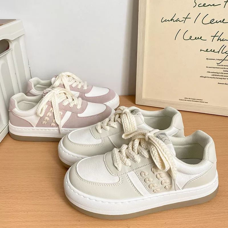 (ZHS) "FREE BOX"  LV0264 Sepatu Sneakers Wanita Kepang Bertali