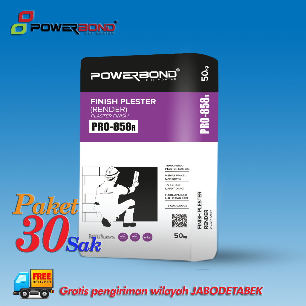 SEMEN POWERBOND PRO-858R (RENDER) 30SAK