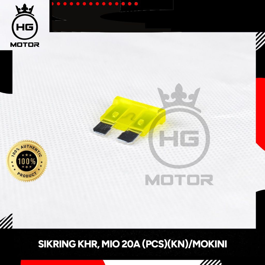 Sekring Sikring Fuse Tancap Besar 20A / Sikring Karisma Mio 20A KUNING