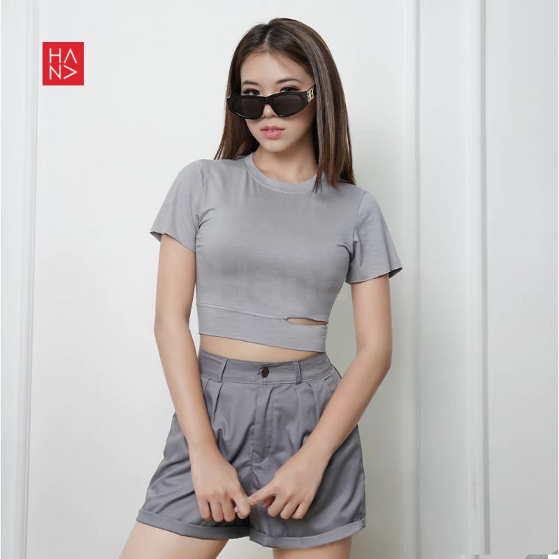 YUNA CROP TOP BAJU CROP TOP WANITA BAJU CROP TOP KOREA