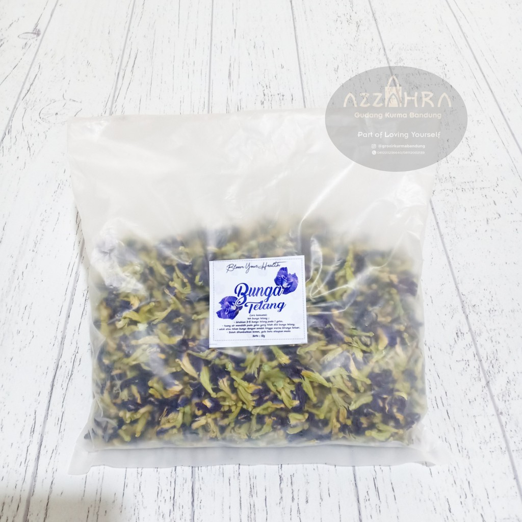 

Teh Bunga Telang Kering Organik 1 Kg / Butterfly Pea Tea / Bunga Telang Kering Herbal Mini Pack