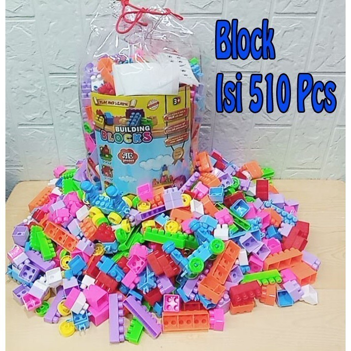 Mainan Lego Block Isi 510 Pcs Edukasi Building Brick Anak Edukatif
