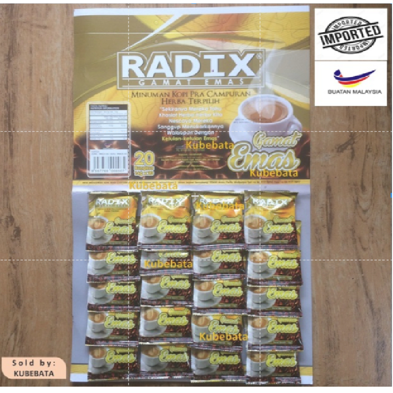 

Kopi Radix Gamat Papan 20 sachet HPA Malaysia Impor