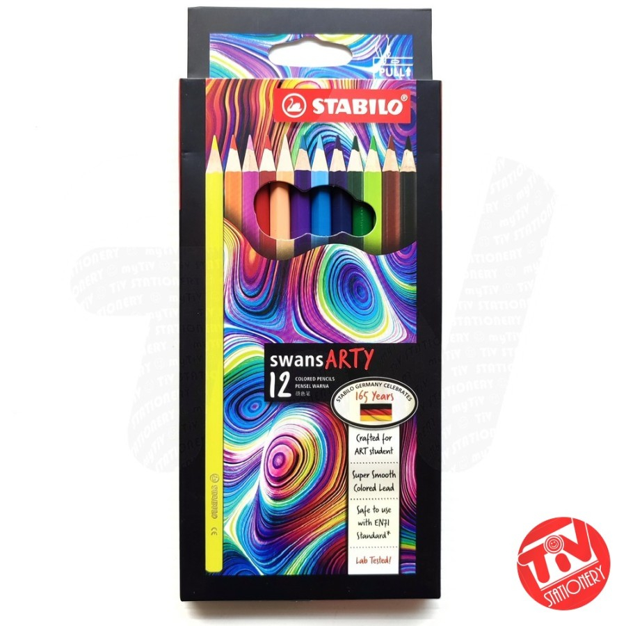 

Pensil Warna Stabilo Swans ARTY 12 Colors (Premium Smooth Lead)